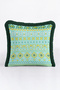 Ethnic Turquoise Geometric Fringed Pillowcase-Authentic Aztec Mint Yellow Black Tassel Throw Pillow Cover - 5