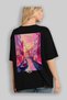 Venice Italy Black Oversize Country City Back Printed Unisex T-Shirt 100% Cotton Premium - 4