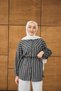Women's Striped Detailed Casual Shirt Smoked - 2