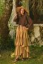 Honey Foam Cotton Cross Layered Skirt