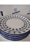 Porcelain Oya 25 cm 6 Pieces Serving Plate - 3