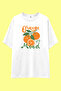 Fresh Mood Club T-Shirt |   Unisex 100% Cotton White Fruit Printed Summer Design Tee