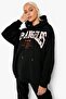 Los Angeles Blvd Tracksuit Set - Black Printed Set Jogger Sweatshirt with Elastic Cuffs and Hood - 2