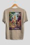 Cartagena Colombia Beige Oversize Country City Back Printed Unisex T-Shirt 100% Cotton Premium