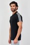 Men Sportswear Fit Short Sleeve Outdoor Polo Shirt, Black - 2