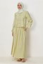 Striped Linen Skirt Set 46434 - 3