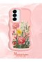 Samsung Galaxy A36 5g Compatible Case Camera Protector Pink Silicone Couple Phone Case Floral Pattern - 2