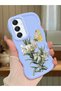 Samsung Galaxy A16 Compatible Case Camera Protector Blue Silicone Couple Phone Case Butterfly Pattern