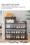 Three-in-one Dust-proof Storage Rack Shoe Rack 78.5*21*80cm - 4
