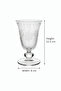 6 PCS Etched Crystal Goblet Set – 12.5 × 8 cm - 3