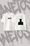The Weeknd Heartless Design Back Printed Cotton White Oversize T-Shirt