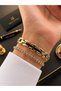 2 Year Warranty Steel Case and Cord 5 Atm Water Resistant Women Wrist Watch+Bracelet 1454.2 - 3