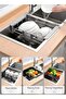 EETU Dish Rack,Extend Kitchen Sink Drain Basket,Retractable Dish Drying Rack,Stainless Steel Strainer Telescopic Drain Basket,Draining Bowl Rack,Over Sink Drainer For Washing Dishes,Fruits,Vegetables - 2