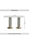 NODREA CONSOLE TABLE MARBLE - WHITE & GOLD - 8