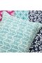 Bohemian Stripe Reversible 3 Piece Cotton Duvet Cover Set, King, Fuchsia & Orange - 4