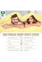 Luxury 100% Cotton Double Duvet Cover Set 200x200 cm Mellow Yellow, 800 Thread Count Comfy Breathable Long Staple Cotton Sateen Weave Duvet Cover Set with 2 Pillowcases (Bedding Set) - 2