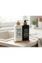 Premium Matte Black & White Kitchen Soap Dispenser Set - 2X450Ml Dishwashing Liquid and Liquid Soap Pump with Bamboo Tray (Hands & Dishes) - 3