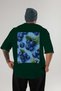 Blueberry 2 Oversize Back Printed Green T-Shirt Unisex 100% Cotton Premium Design Streetwear - 2