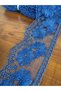 Guipure Lace Dowry Dress 9 Meters 6cm Wide Tulle Tape Blue - 4