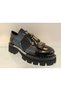 Genuine Leather Patent Leather Lightweight and Thick Sole Women's Shoes - 2