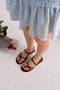 Ring Detailed Toe-Toe Flip Flops Orthopedic Flat Sole Daily Comfortable Sandals - 2