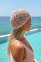 Pearl Black Pearl Detailed Women's Hand Knitted Beanie - 3