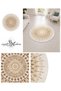 Sdtamor Plain Patterned Round Modern Woven Base Decorative Carpet Sdtamor2213 - 3