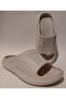 Beige Eva Plastic Extra Light Anatomical Sole Men's Pool Beach Gym Work Home and Street Slippers - 6