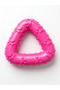 Small Breed and Puppy Dog Teething Toy Triangle Teeth Cleaner Biting Ring 7 cm - 3