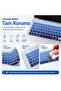 MacBook Pro 14.2 Inch M1 M2 M3 M4 M5 A2442 A2992 Compatible Turkish Q Keyboard Protector Blue Ombre Silicone - 6
