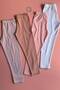 Nutelis |   4-Piece Girls' Cotton Long Leggings Soft, Flexible, Breathable for Daily Use