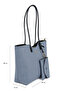 , Women's Shoulder and Hand Bag 161979Z3141 Blue-Navy Blue - 2