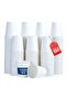 100 x 6. Oz Disposable White Cups Hot & Cold Drinks Perfect for Your Home, Cafe, Work, Parties and Outdoors, 198ml
