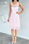 Pink Short Lace Evening Dress - 2