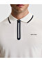 Ecru Slim Fit Zippered Polo Collar T-Shirt 50321185-Vr019 - 6
