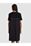 Black A-Line Knitted Dress 50324544-Vr046 - 5