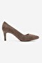 Clyde Mink Suede Genuine Leather Women's Heeled Shoes - 4