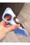 iPhone 16 Pro Max Compatible Case with Camera Protector Blue Silicone Couple Phone Case Girl Pattern - 3