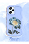 Poco X5 Pro 5g Compatible Case Camera Protector Blue Silicone Couple Phone Case Floral Pattern - 2
