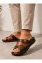 Vzyn 9912 Lightweight Soft Sole Comfort Gel Cross Band Men's Slippers - 2