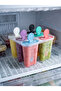 Practical 6-Piece Homemade Ice Cream and Fruit Mold - Colorful Stick Ice Cream Maker Set - 3