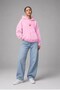Women's Oversize Sweatshirt Hoodie Spicy Mood Pink – Hooded, 3-Thread Fleece, Kangaroo Pocket - 2