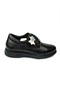 5022 Black Leather Laced Classic Men's Shoes - 2