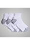 Men's Athletic Quarter Socks - 3 Pack Socks Whi