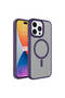 iPhone 15 Pro Case Magsafe Supported Camera Raised Matte Anti-Fingerprint Silicone Brsa
