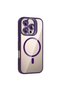 iPhone 16 Pro Max Case with Camera Stand, Magsafe Compatible, Transparent Back, Silicone Omsy - 2