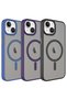 iPhone 14 Plus Case Magsafe Supported Camera Raised Matte Anti-Fingerprint Silicone - 6