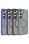 Galaxy S23 Plus Case Magsafe Supported Camera Raised Matte Anti-Fingerprint Silicone Butam - 2