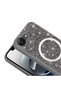 iPhone 16E Case Glittery Diamond Stone Magsafe Camera Raised Silicone Shrp - 6