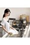 Black Dish Rack Foldable 2 Tier Drying Rack With Cutlery Holder And Cup Hooks - 4